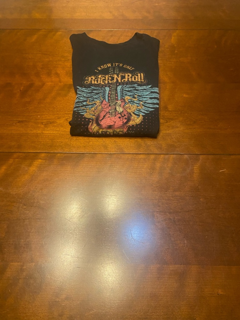 Hard Rock Cafe Black “I Know It’s Only Rock N Roll” Graphic T Shirt Women’s M